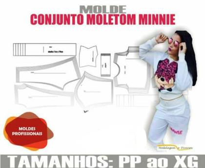 Imagem de Molde De Conjunto Moletom, Modelagem&Diversos, P ao XG