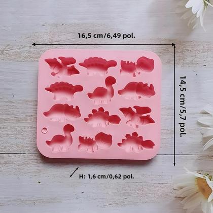 Imagem de Molde De Silicone 3D De Dinossauro Para Confeitaria, Chocolate, Doces, Bolo, Vela, Sabonete,