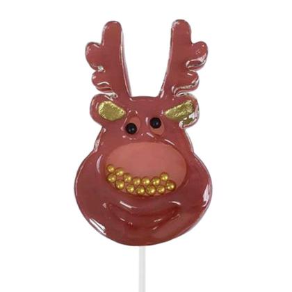 Imagem de Molde De Silicone 636 - Pirulito Rena Natal Chocalho - Natal