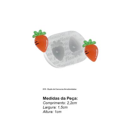 Imagem de Molde De Silicone 818 - Cenouras Arredondadas - Páscoa