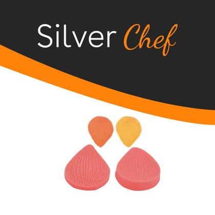 Imagem de Molde de Silicone com Formato de Pétala de Rosa - SilverChef