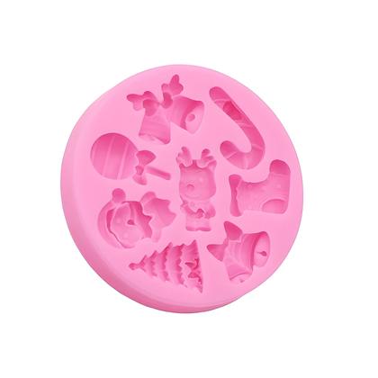 Imagem de Molde De Silicone De Natal Para Resina, Joias DIY, Papai Noel, Árvore, Sapato, Sino, Bastão,