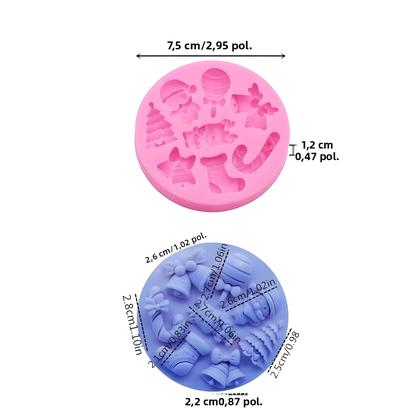Imagem de Molde De Silicone De Natal Para Resina, Joias DIY, Papai Noel, Árvore, Sapato, Sino, Bastão,