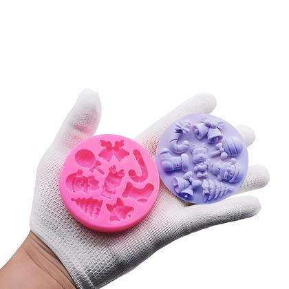 Imagem de Molde De Silicone De Natal Para Resina, Joias DIY, Papai Noel, Árvore, Sapato, Sino, Bastão,