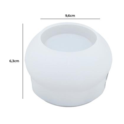 Molde De Silicone Formato Pote Para Vela Modelo 7 - Ohana Quimicos Imagem de Molde De Silicone Formato Pote Para Vela Modelo 7