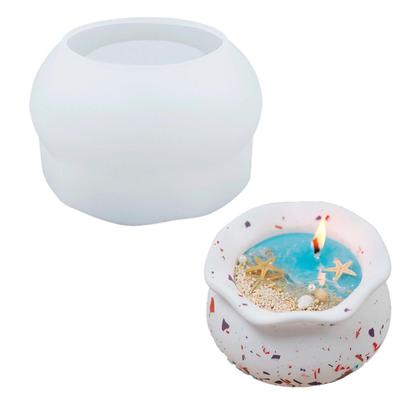 Molde De Silicone Formato Pote Para Vela Modelo 7 - Ohana Quimicos Imagem de Molde De Silicone Formato Pote Para Vela Modelo 7