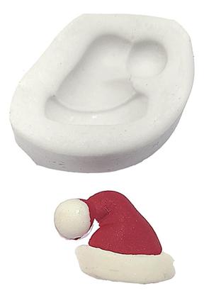 Imagem de Molde De Silicone Gorro De Natal 2,0 x 2,5 cm Papai Noel Confeitaria Decoração Biscuit