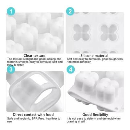Imagem de Molde De Silicone Mini Bubble 15 Cavidades Velas Artesanais