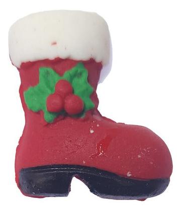 Imagem de Molde De Silicone Natal Bota Papai Noel 2,5 x 2,5 cm Confeitaria Resina Biscuit