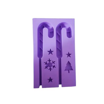 Imagem de Molde de silicone pirulito bengala natal confeitaria l4