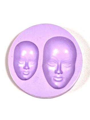 Imagem de Molde de silicone rosto para decorar f44