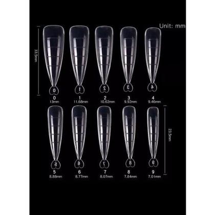 Imagem de Molde F1 Stiletto Para Unhas Polygel Reutilizável Acrygel