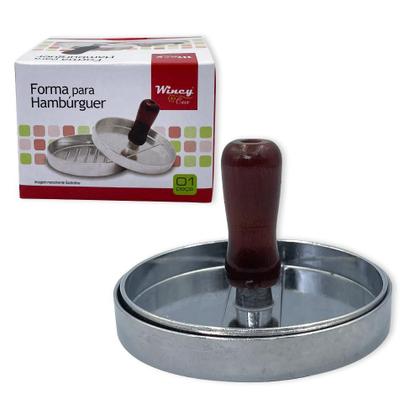 Imagem de Molde Forma Para Hambúrguer Caseiro Artesanal 12 Cm