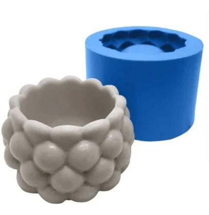 Imagem de Molde Forma Silicone Gesso Cimento Vela Vaso Bolhas Bolinhas