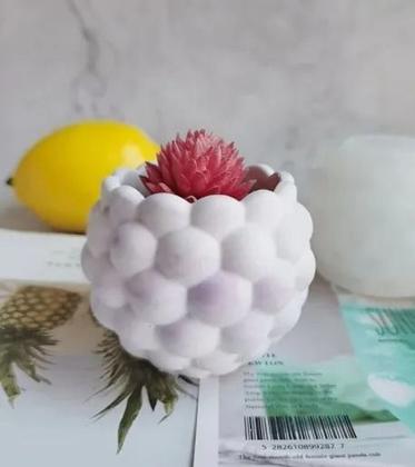 Imagem de Molde Forma Silicone Gesso Cimento Vela Vaso Bolhas Bolinhas