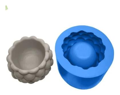 Imagem de Molde Forma Silicone Gesso Cimento Vela Vaso Bolhas Bolinhas