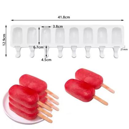 Imagem de Molde Forma Silicone Sorvete Chocolate Paleta Sabonete Vela