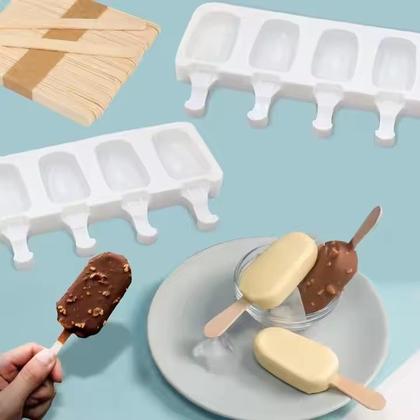 Imagem de Molde Forma Silicone Sorvete Chocolate Paleta Sabonete Vela