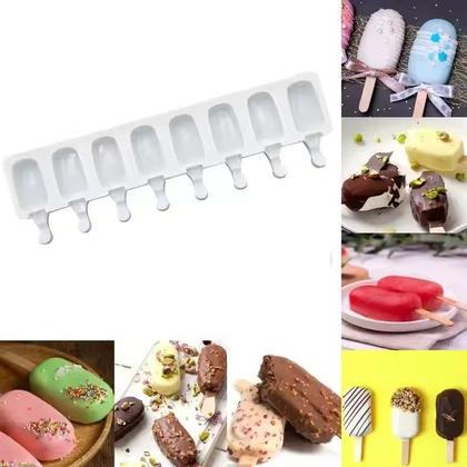 Imagem de Molde Forma Silicone Sorvete Chocolate Paleta Sabonete Vela