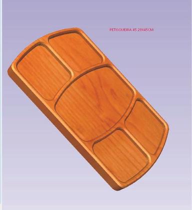 Imagem de Molde Guia Fabricação Petisqueira Retangular Sem Alça