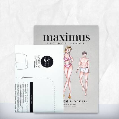 Imagem de Molde lingerie calcinha boxer tamanho P ao GG by Marlene Mukai