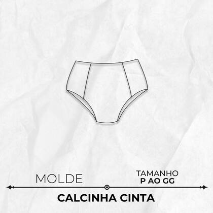 Imagem de Molde lingerie calcinha cinta tamanho P ao GG by Marlene Mukai