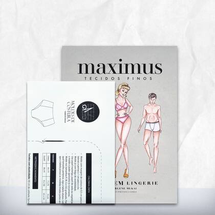 Imagem de Molde lingerie calcinha cinta tamanho P ao GG by Marlene Mukai