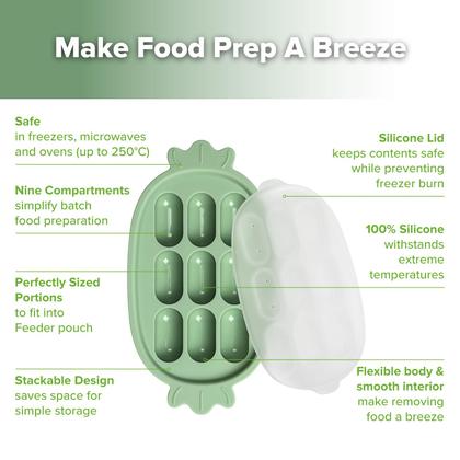 Imagem de Molde para Paletas de Bebé Haakaa de Silicona para Dentición, Bandeja para Congelador