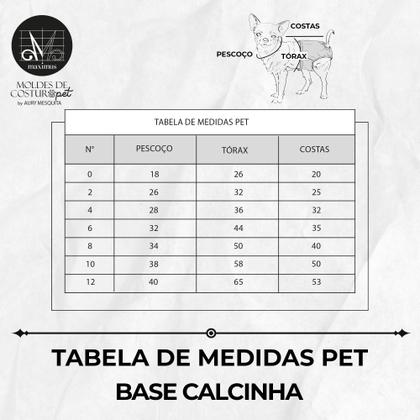 Imagem de Molde pet base calcinha tamanho 0 Ao 12 by Aury Mesquita