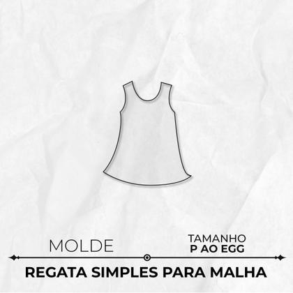 Imagem de Molde regata simples para malha tamanho P ao EGG by Marlene Mukai