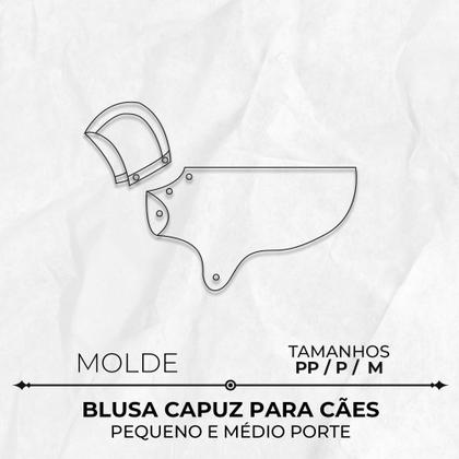 Imagem de Molde roupa pet blusa capuz para cães pequeno e médio porte tamanho PP ao M by Marlene Mukai