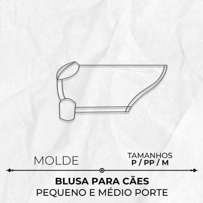 Imagem de Molde roupa pet blusa para cães pequeno e médio porte tamanho PP ao M by Marlene Mukai