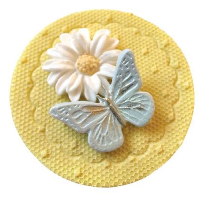 Imagem de Molde Silicone 3 Borboletas Biscuit Confeitaria Gesso Decoração