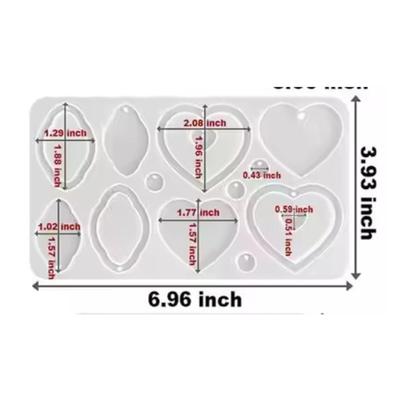 Imagem de Molde Silicone Brinco Joia Artesanato Resina Pingente 17,7Cm