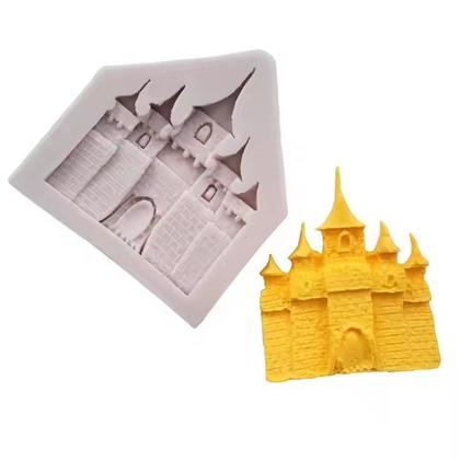 Imagem de Molde Silicone Castelo Princesa Rainha Principe Fondant