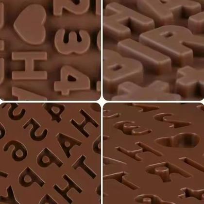 Imagem de Molde Silicone Chocolate Numeros Aniversario Fondant Biscuit