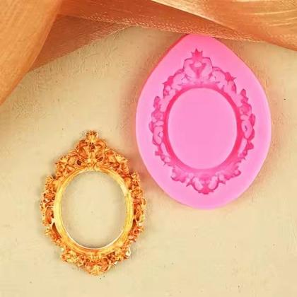 Imagem de Molde Silicone Espelho Moldura Quadro Castelo Princesa Foto