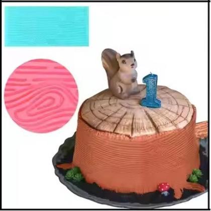 Imagem de Molde Silicone Textura Casca De Arvore Fondant Chocolate