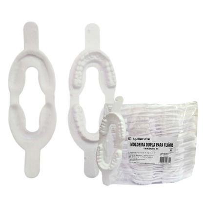 Imagem de Moldeira Dupla Para Flúor Média com 50 unidades