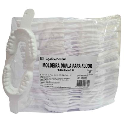 Imagem de Moldeira Dupla Para Flúor Média com 50 unidades