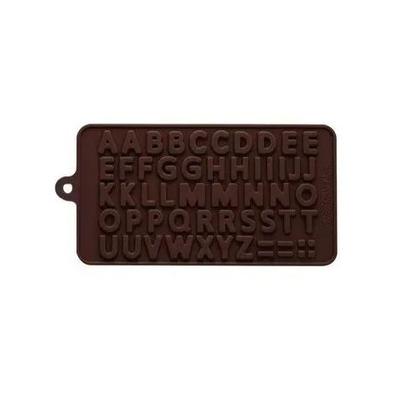 Imagem de Moldes de chocolate de silicone Molde de alfabeto duplo