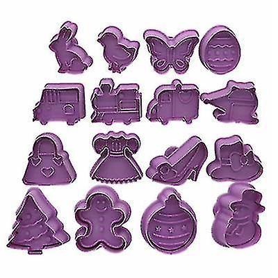 Imagem de Moldes de panelas de bolo 4 pçs/set diy ferramenta de cozimento molde de biscoito de silicone bênção ação de graças pai-filho molde bolo fudge