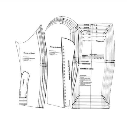 Imagem de Moldes De Roupas - Gabarito Feminino Masculino Infantil