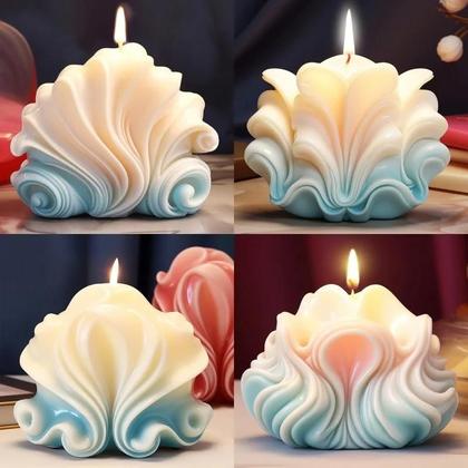 Imagem de Moldes De Silicone Para Velas Com Estampa De Conchas Do Oceano, Feitos À Mão, Para Aromaterapia,