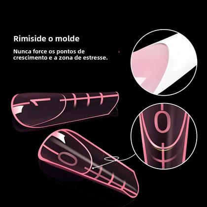 Imagem de Moldes Duplos TP Para Unhas Francesas, Tamanho 12, Para Gel De Unhas Com Marcadores Numéricos