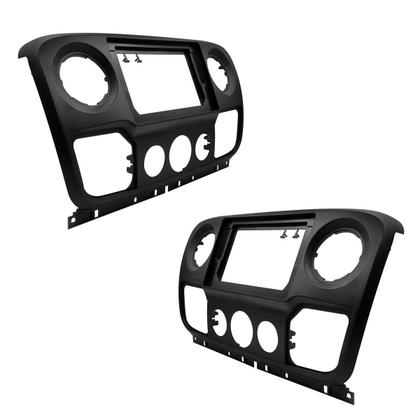 Imagem de Moldura 10 e 9 Polegadas Renault Master 2014 à 2025 Preta Painel Central Multimidia Som