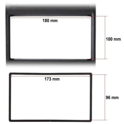 Imagem de Moldura 2 Din Astra Ar Analógico 1999 à 2012 Preta Painel Central Multimidia Mp5 Som Expex Epx 191