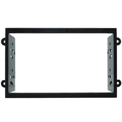 Imagem de Moldura 2 Din Cobalt Spin Onix Novo Prisma 2013 à 2018 Preta Painel Multimidia 6.2 e 7 Polegadas