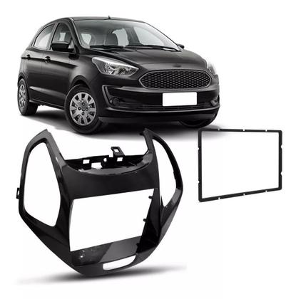 Imagem de Moldura 2 Din Ford Ka, Ka+ 2018, 2019 - Preta