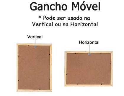 Imagem de Moldura 50x75 Com Vidro Quadro 75x50 Madeira Para Foto Poster Canvas